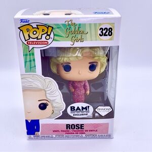 Funko Pop Rose 328 Diamond Glitter BAM Exclusive Books A Million Golden Girls